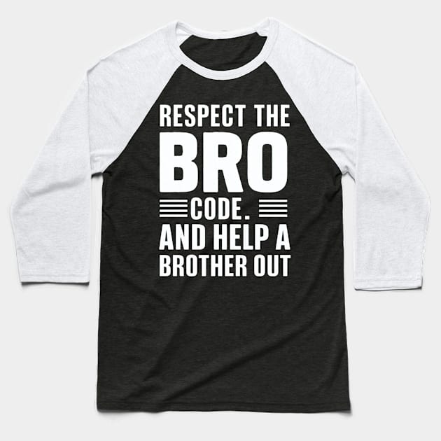 Bro Code Baseball T-Shirt by Moulezitouna